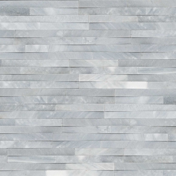 Msi Cosmic Gray 3D Wave Ledger Panel "6 X 24" Honed Marble Wall Tile, 4PK ZOR-PNL-0029 - main